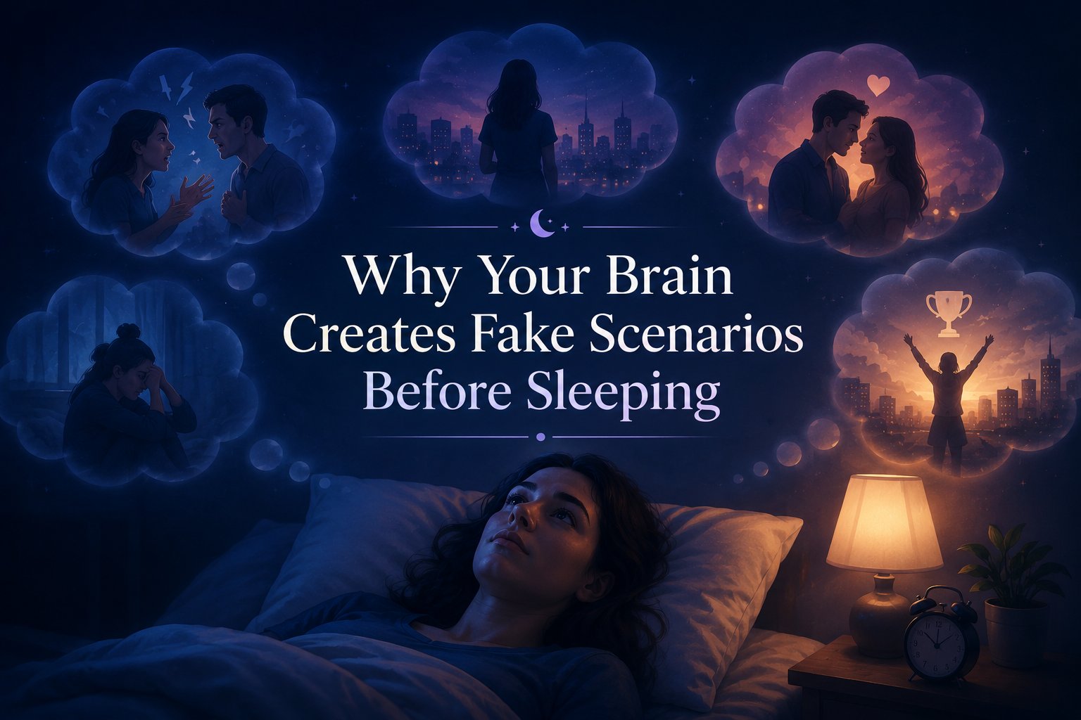 Why Your Brain Creates Fake Scenarios Before Sleeping