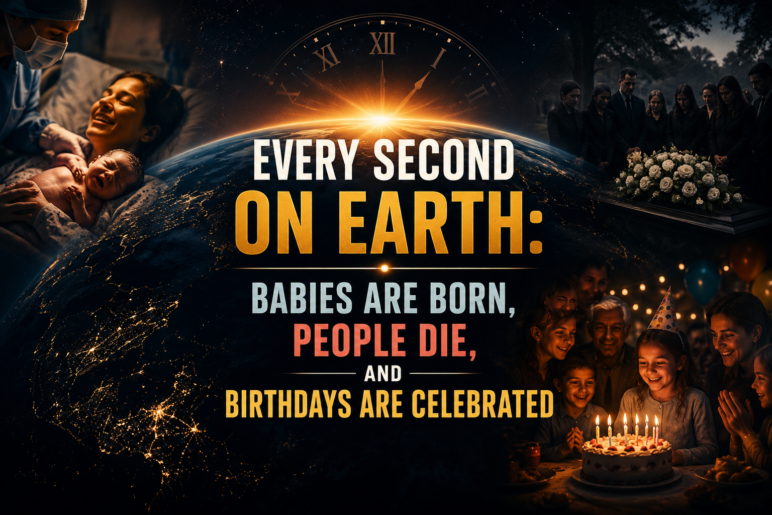 Did You Know? Every Second on Earth: Babies Are Born, People Die, and Birthdays Are Celebrated