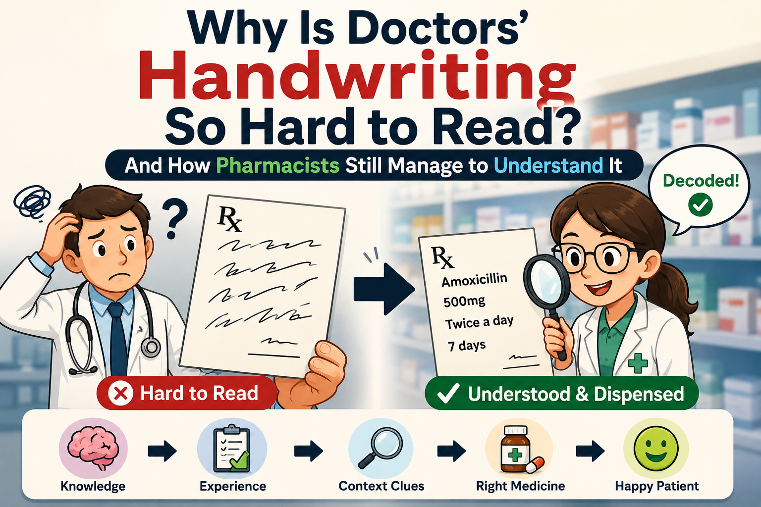 Why Is Doctorsโ Handwriting So Hard to Read?
