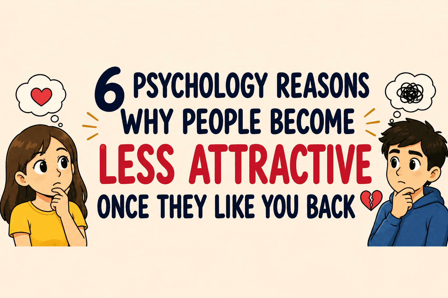 6 Psychology Reasons Why People Become Less Attractive Once They Like You Back
