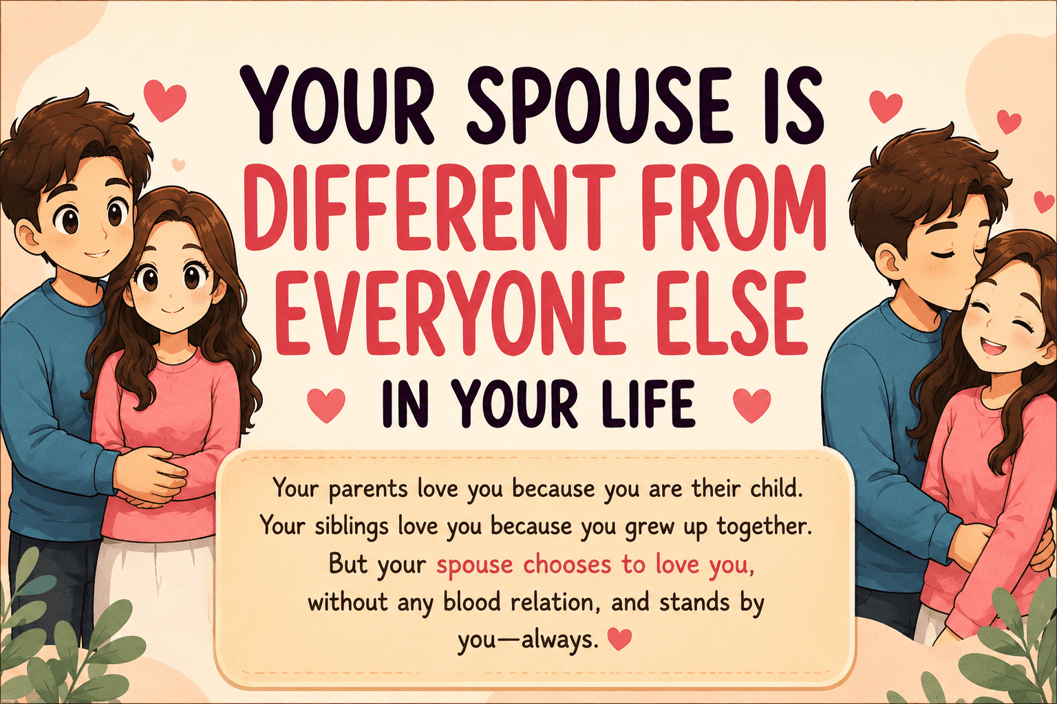 6 Reasons Your Spouse Is Different From Everyone Else in Your Life