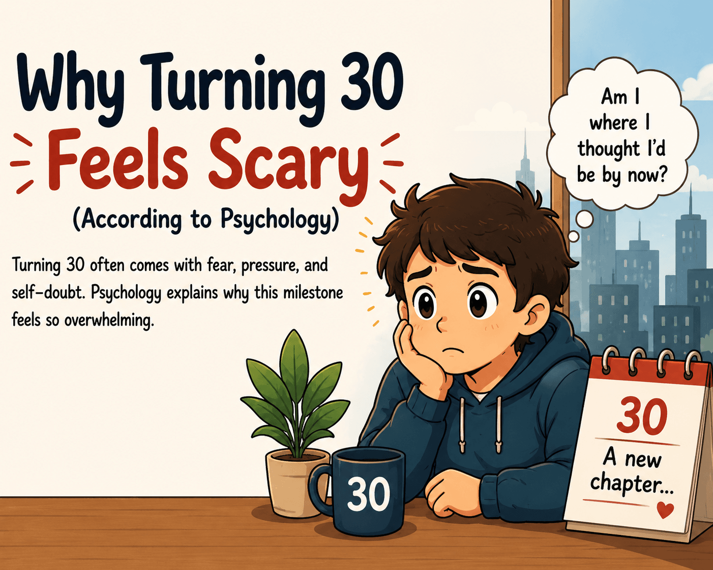 Why Turning 30 Feels Scary (According to Psychology)