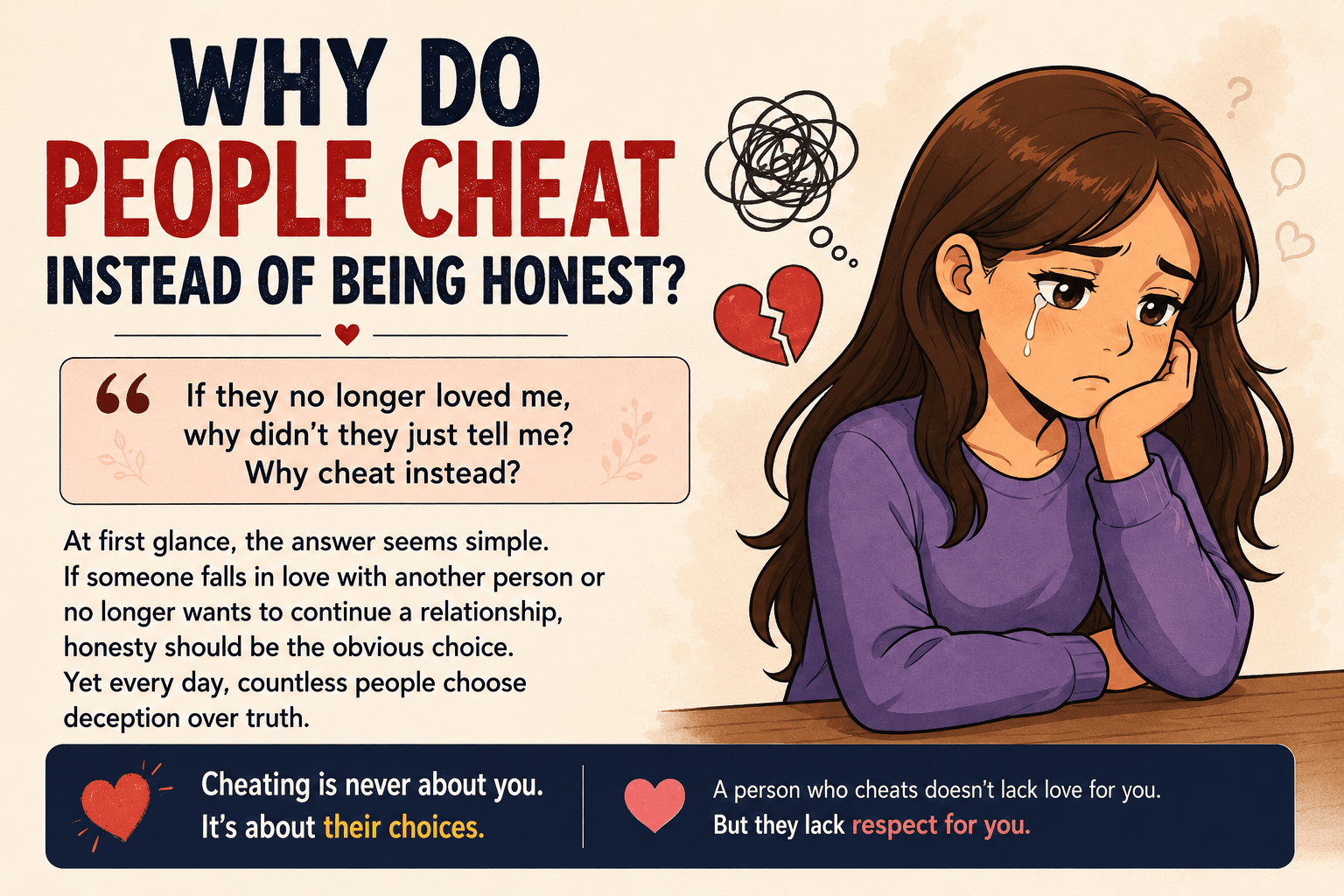 Why Do People Cheat Instead of Being Honest?
