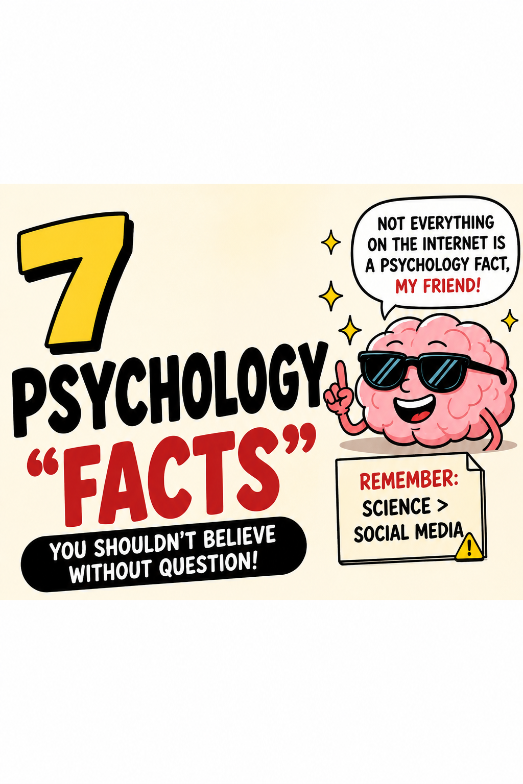 7 Psychology โFactsโ You Shouldnโt Believe Without Question