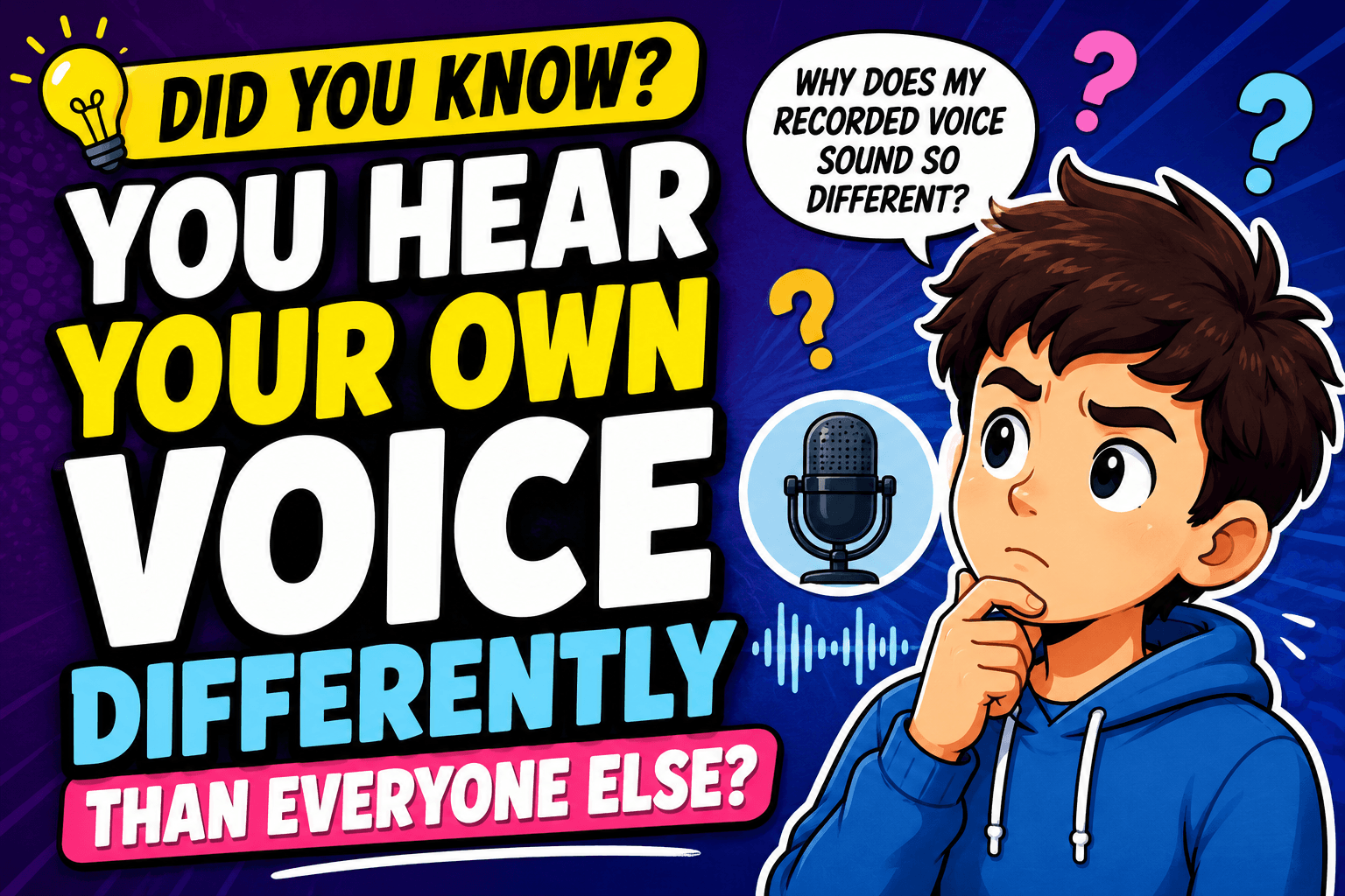 Did You Know You Hear Your Own Voice Differently Than Everyone Else?
