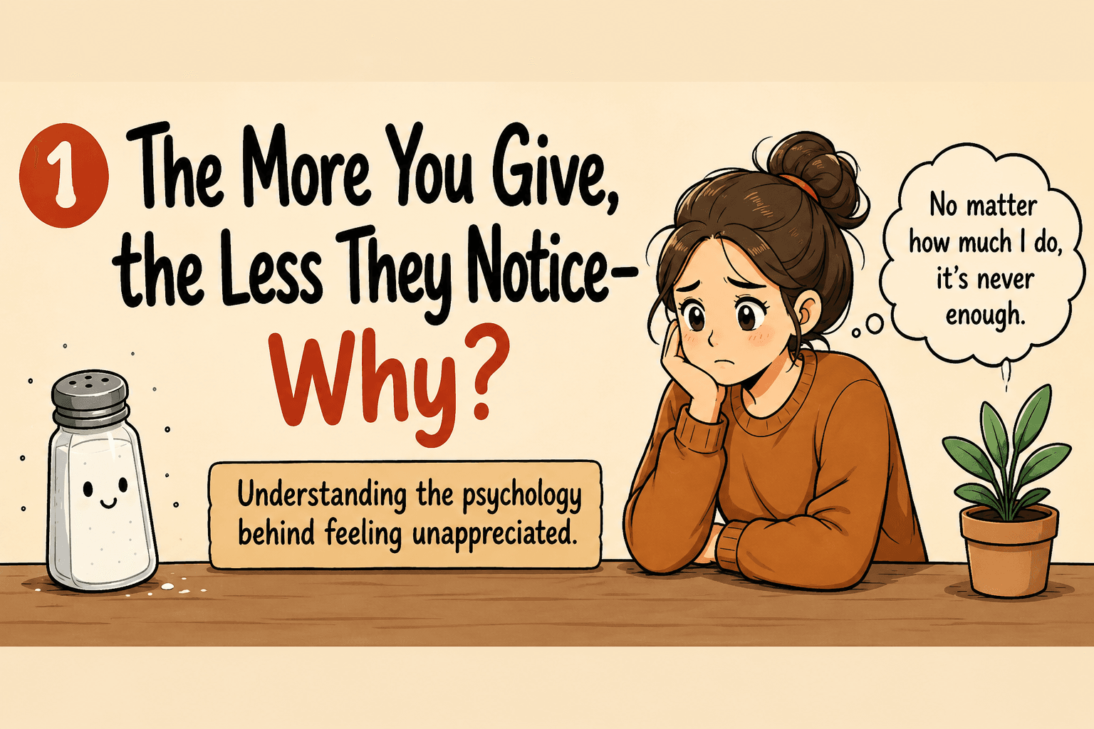 The More You Give, the Less They Notice—Why?