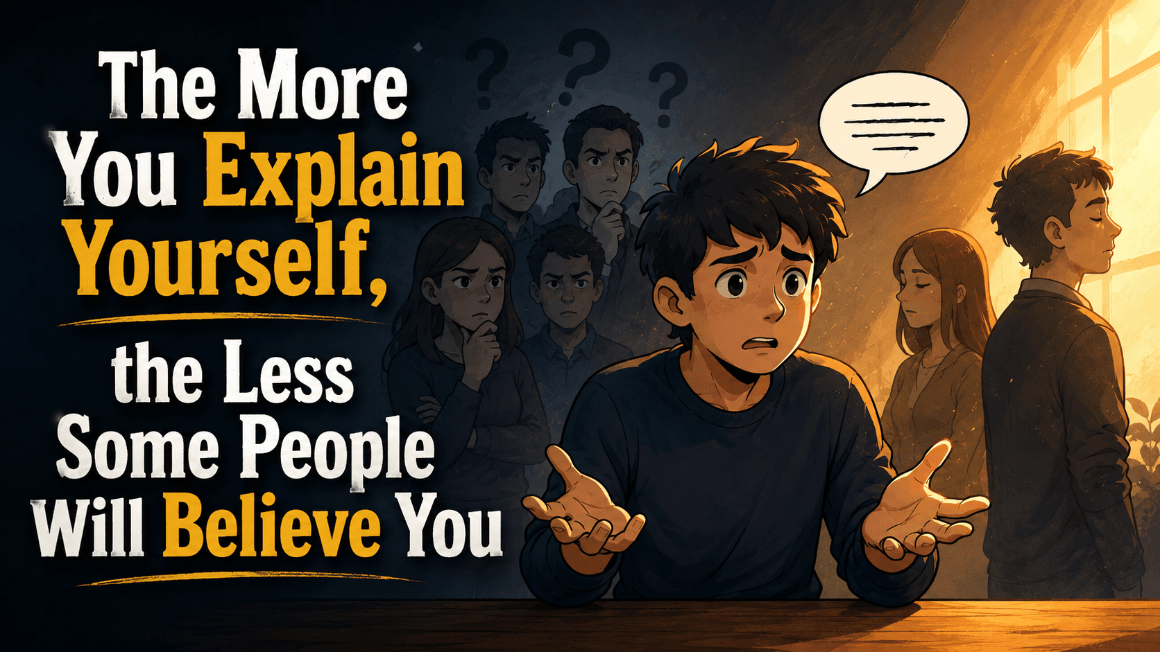 The More You Explain Yourself, the Less Some People Will Believe You