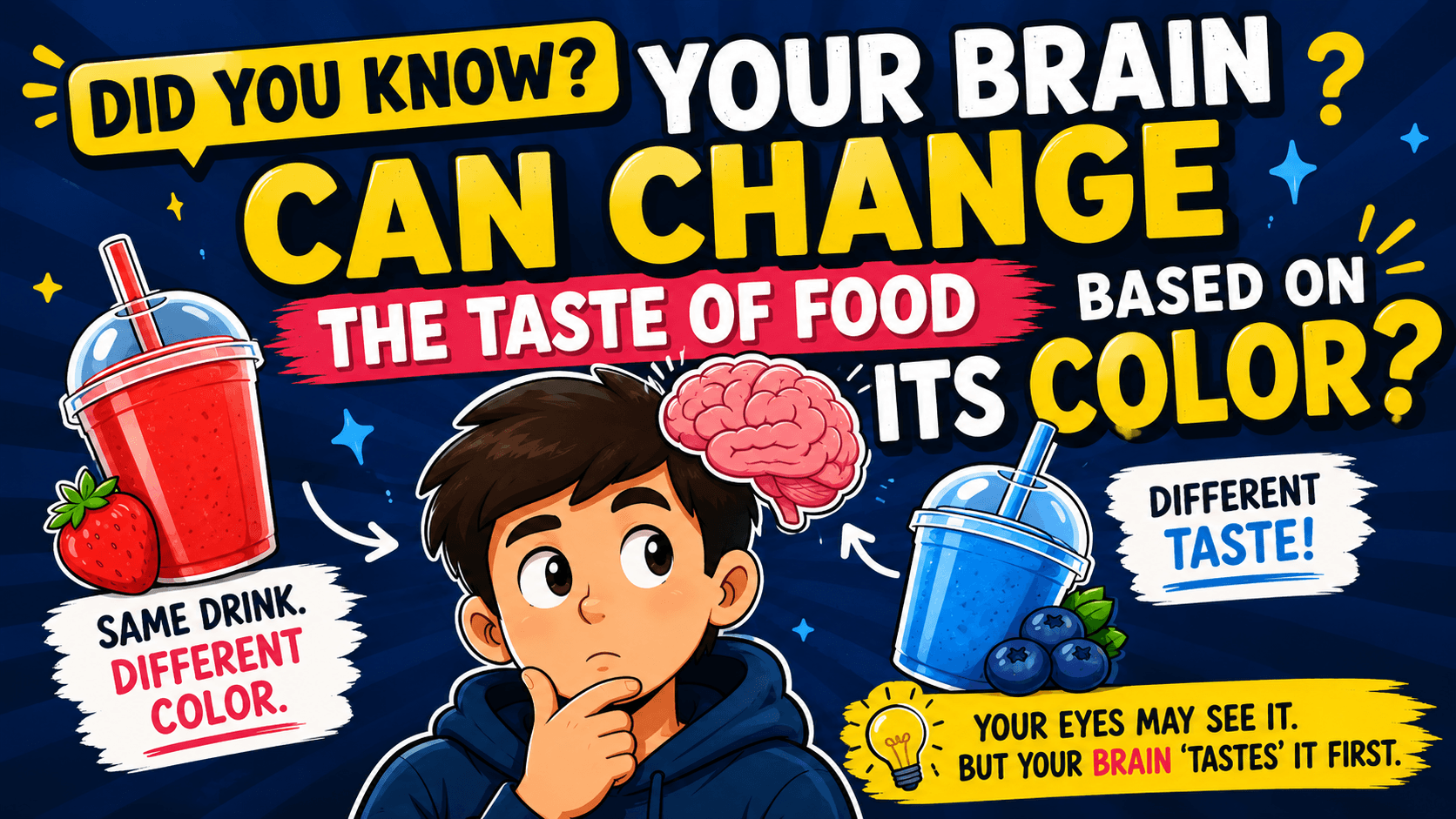 Did You Know Your Brain Can Change the Taste of Food Based on Its Color?