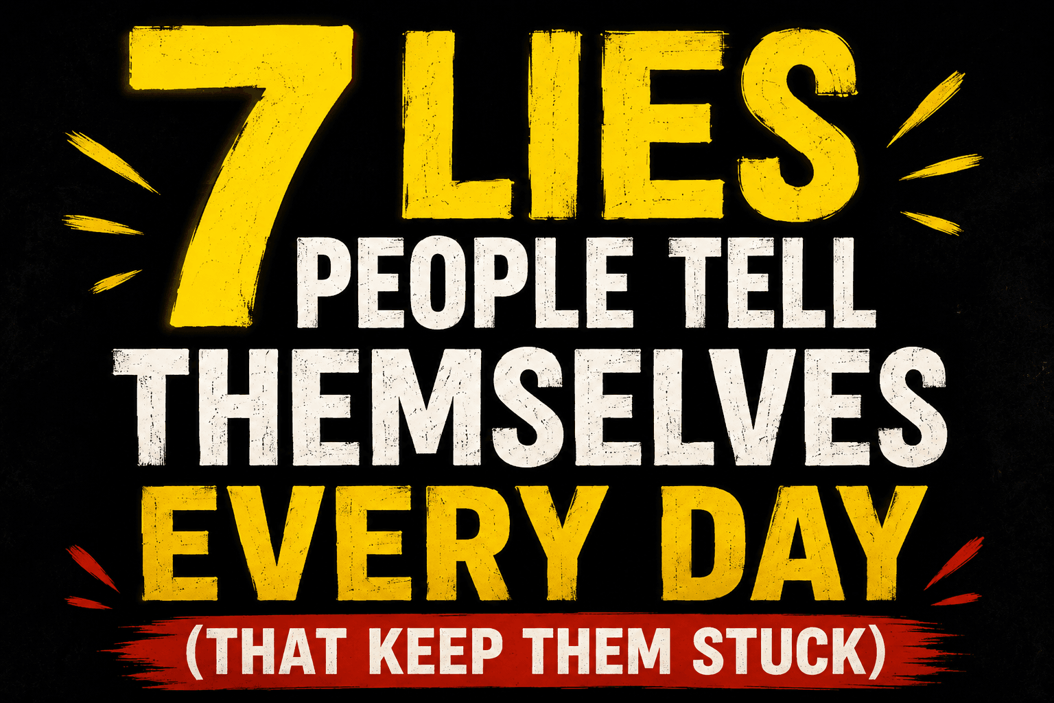 7 Lies People Tell Themselves Every Day (That Keep Them Stuck)